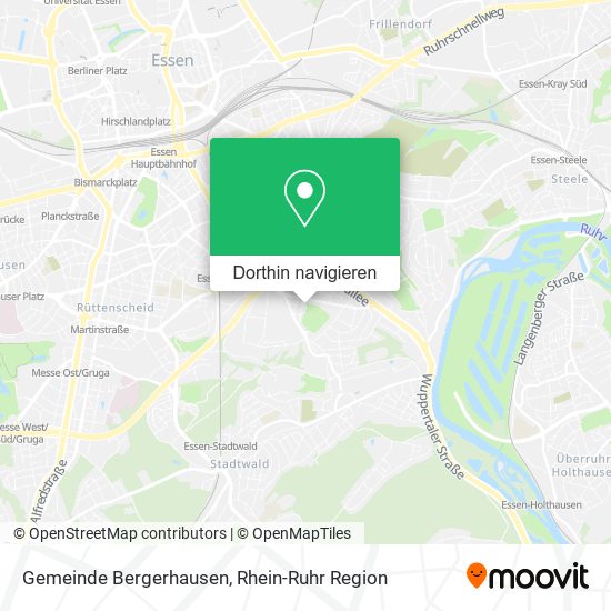 Gemeinde Bergerhausen Karte
