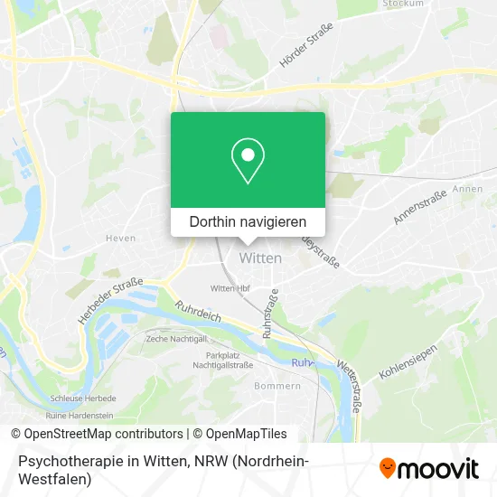 Psychotherapie in Witten Karte