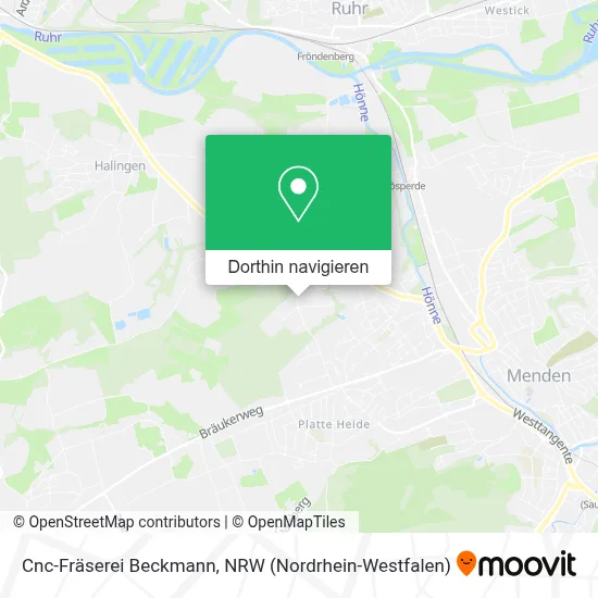 Cnc-Fräserei Beckmann Karte
