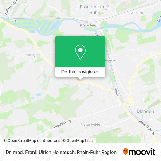 Dr. med. Frank Ulrich Heinatsch Karte
