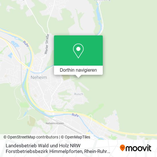 Landesbetrieb Wald und Holz NRW Forstbetriebsbezirk Himmelpforten Karte