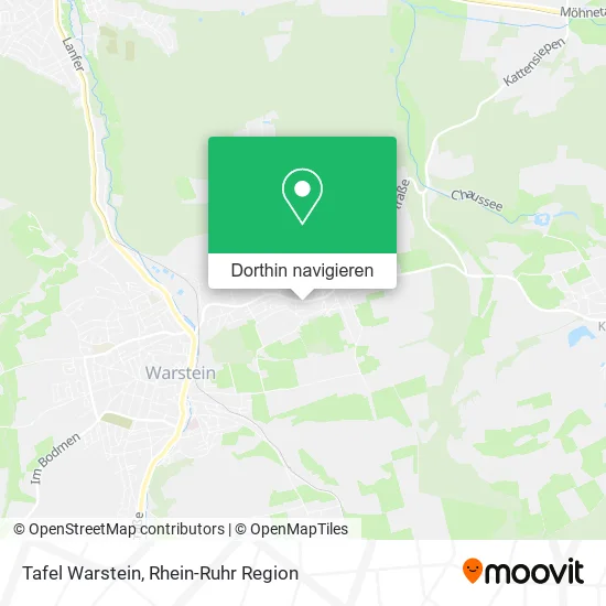 Tafel Warstein Karte