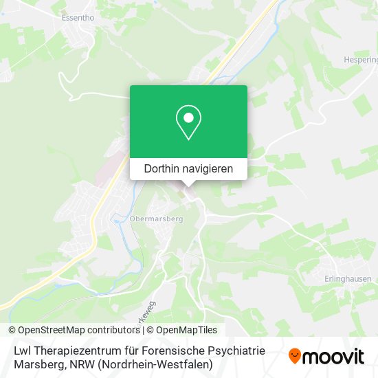 Lwl Therapiezentrum für Forensische Psychiatrie Marsberg Karte