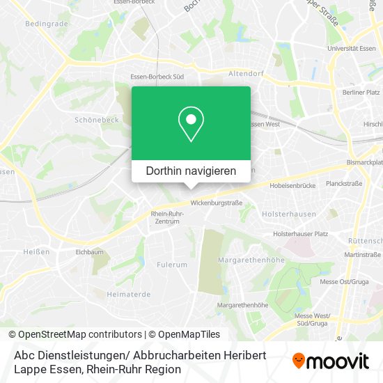 Abc Dienstleistungen/ Abbrucharbeiten Heribert Lappe Essen Karte