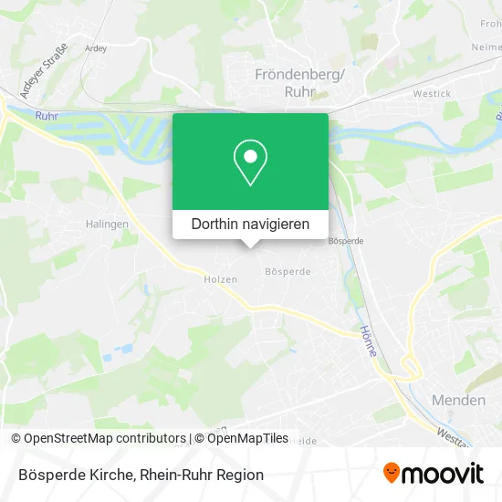 Bösperde Kirche Karte