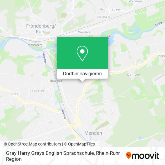 Gray Harry Grays English Sprachschule Karte