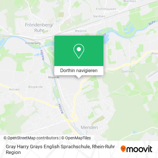 Gray Harry Grays English Sprachschule Karte
