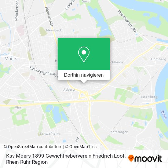 Ksv Moers 1899 Gewichtheberverein Friedrich Loof Karte