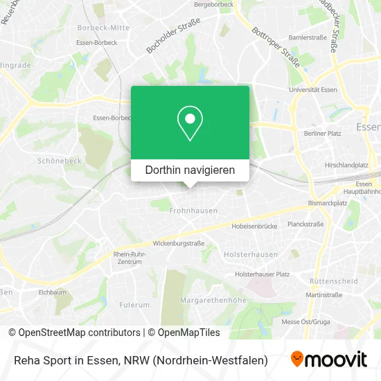 Reha Sport in Essen Karte