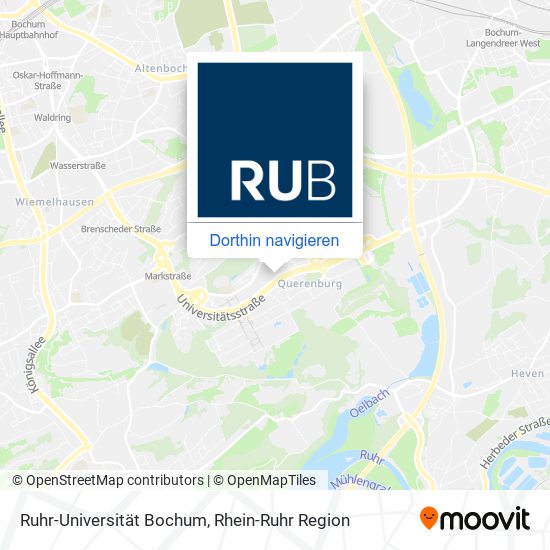 Ruhr-Universität Bochum Karte