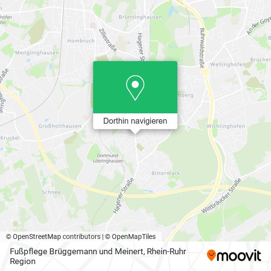 Fußpflege Brüggemann und Meinert Karte