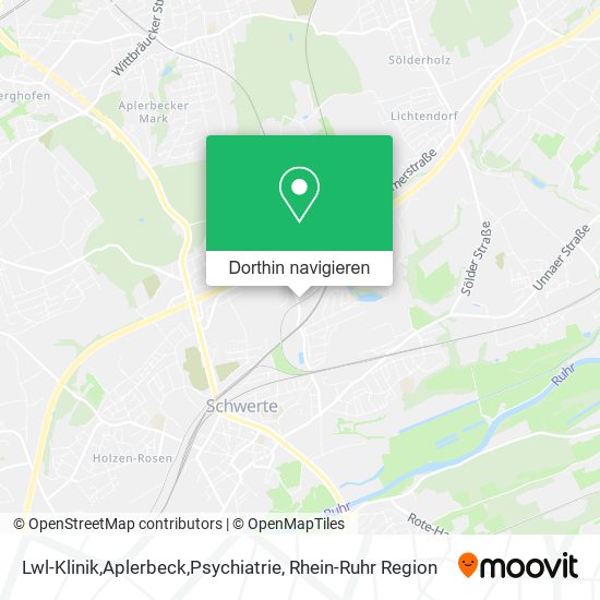 Lwl-Klinik,Aplerbeck,Psychiatrie Karte