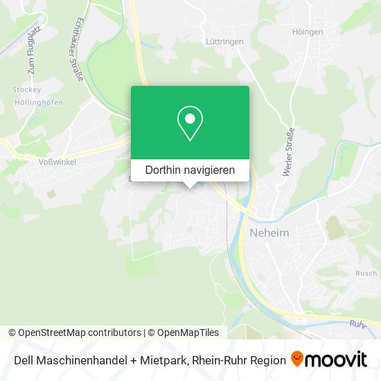 Dell Maschinenhandel + Mietpark Karte