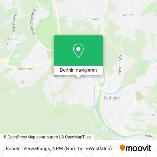 Bendler Verwaltungs Karte