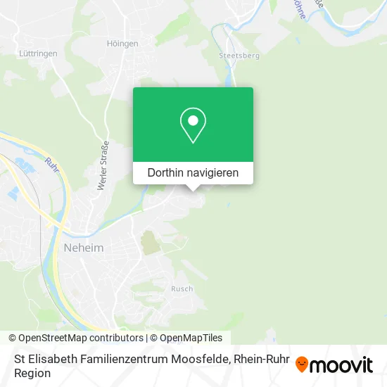 St Elisabeth Familienzentrum Moosfelde Karte