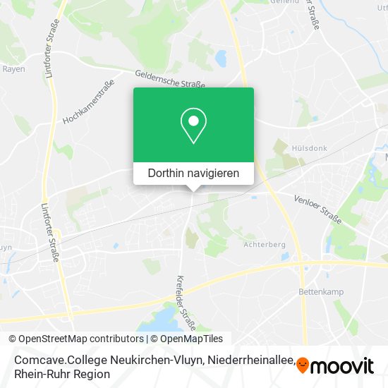 Comcave.College Neukirchen-Vluyn, Niederrheinallee Karte