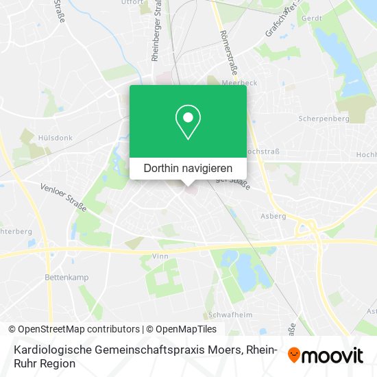 Kardiologische Gemeinschaftspraxis Moers Karte