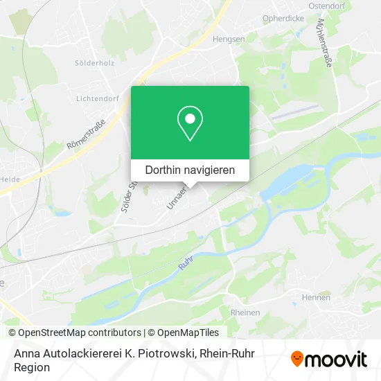 Anna Autolackiererei K. Piotrowski Karte