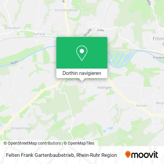Felten Frank Gartenbaubetrieb Karte