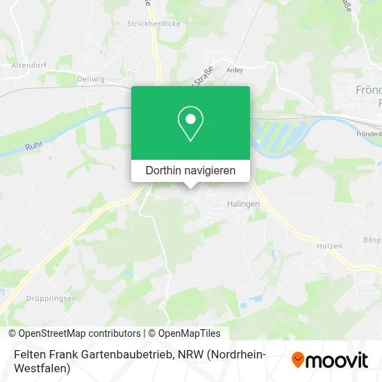 Felten Frank Gartenbaubetrieb Karte
