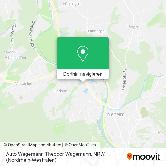 Auto Wagemann Theodor Wagemann Karte