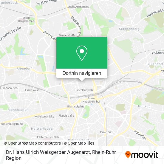 Dr. Hans Ulrich Weisgerber Augenarzt Karte