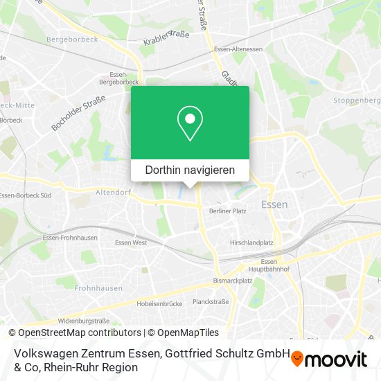 Volkswagen Zentrum Essen, Gottfried Schultz GmbH & Co Karte