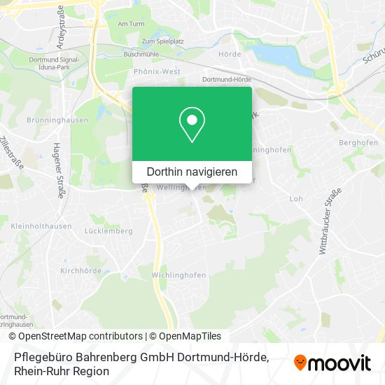 Pflegebüro Bahrenberg GmbH Dortmund-Hörde Karte