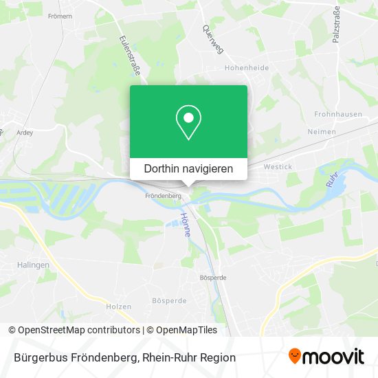 Bürgerbus Fröndenberg Karte