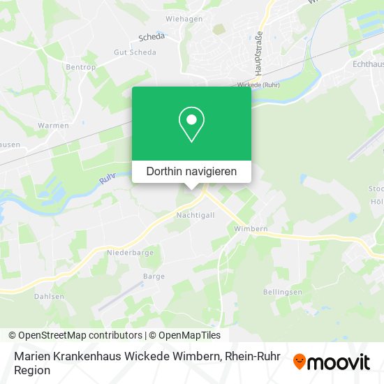Marien Krankenhaus Wickede Wimbern Karte