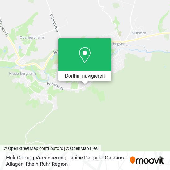 Huk-Coburg Versicherung Janine Delgado Galeano - Allagen Karte