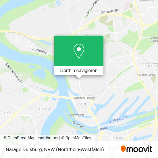 Garage Duisburg Karte