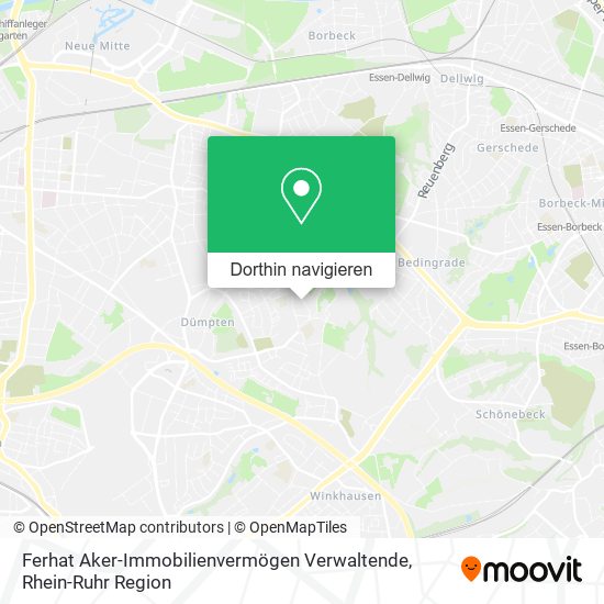 Ferhat Aker-Immobilienvermögen Verwaltende Karte