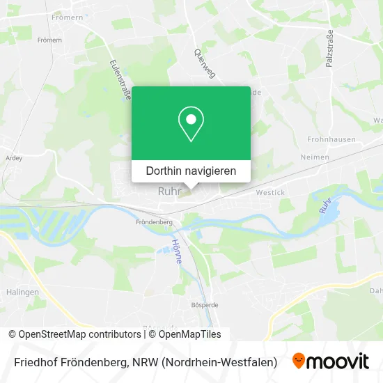 Friedhof Fröndenberg Karte