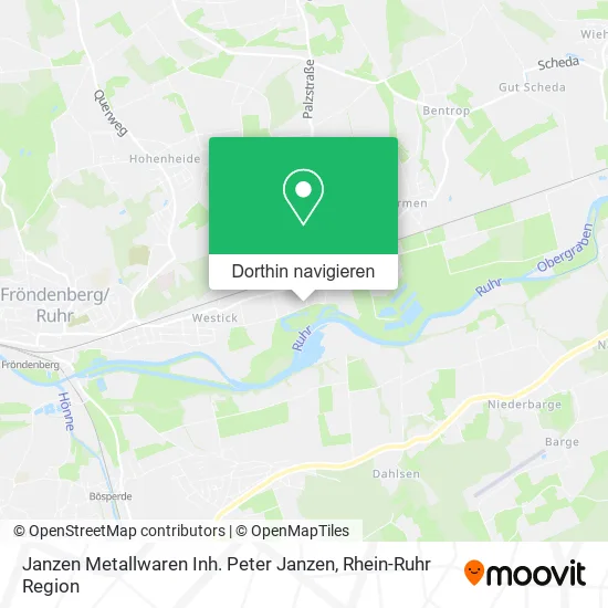 Janzen Metallwaren Inh. Peter Janzen Karte