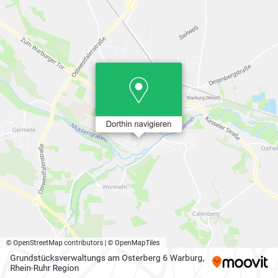 Grundstücksverwaltungs am Osterberg 6 Warburg Karte