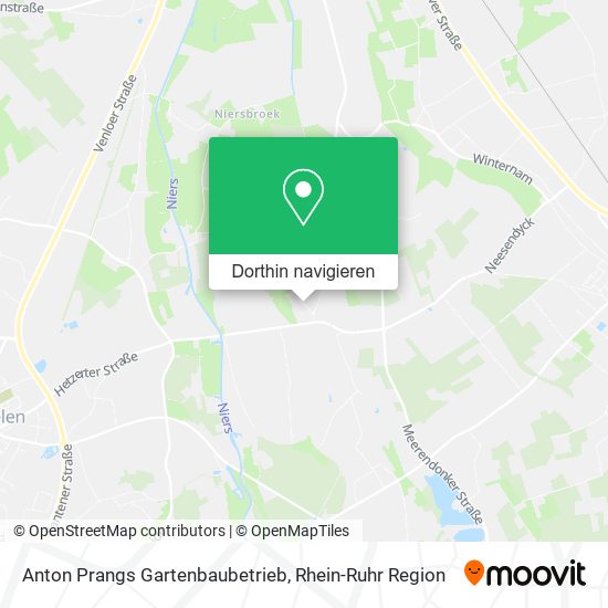 Anton Prangs Gartenbaubetrieb Karte