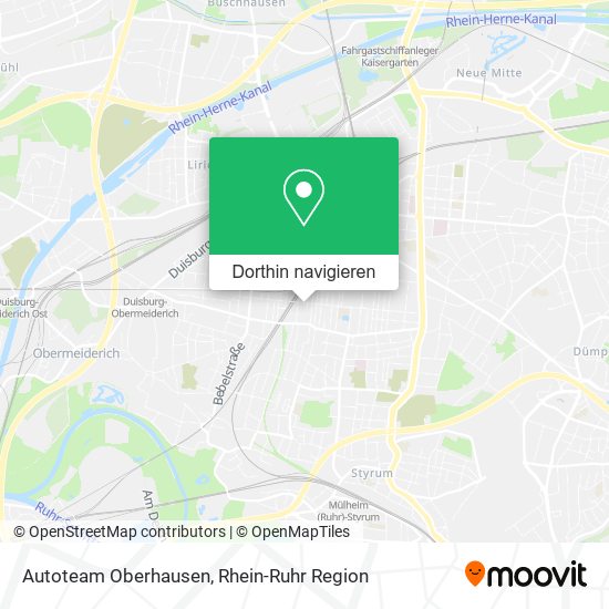 Autoteam Oberhausen Karte