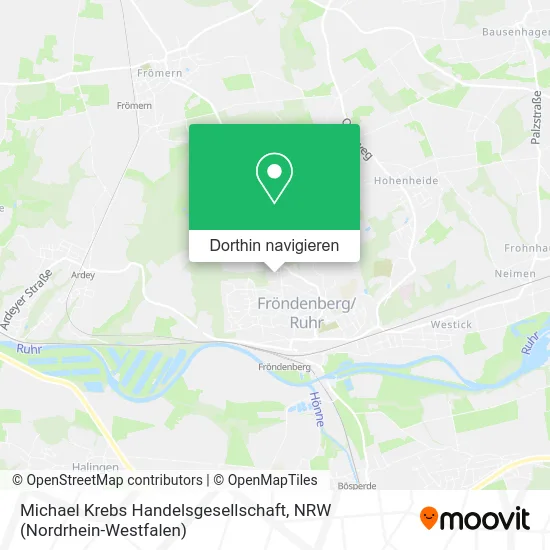 Michael Krebs Handelsgesellschaft Karte