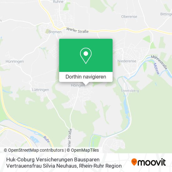 Huk-Coburg Versicherungen Bausparen Vertrauensfrau Silvia Neuhaus Karte