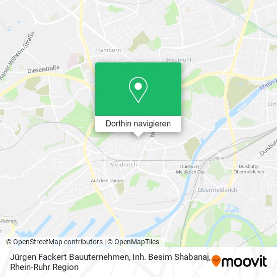 Jürgen Fackert Bauuternehmen, Inh. Besim Shabanaj Karte