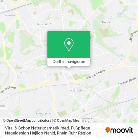 Vital & Schön Naturkosmetik med. Fußpflege Nageldesign Hajiloo Nahid Karte