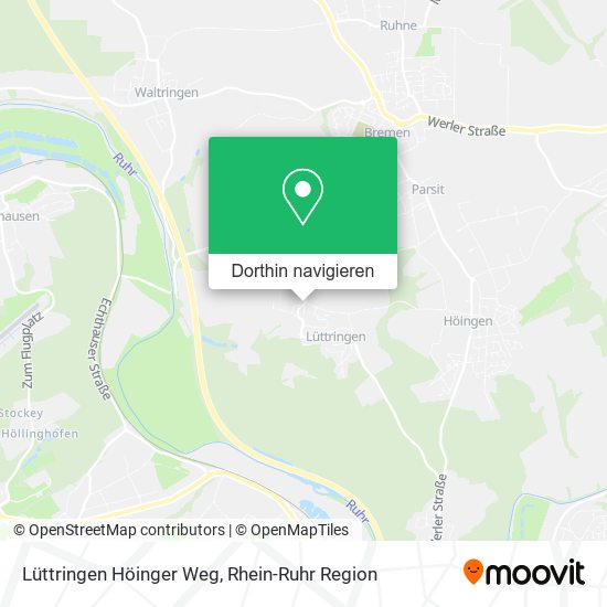Lüttringen Höinger Weg Karte