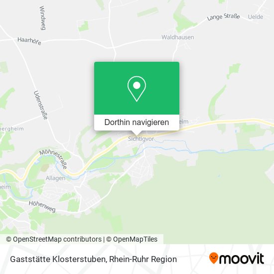 Gaststätte Klosterstuben Karte