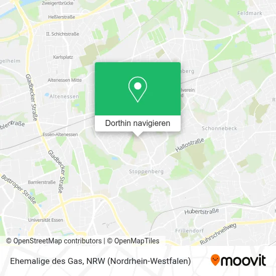 Ehemalige des Gas Karte