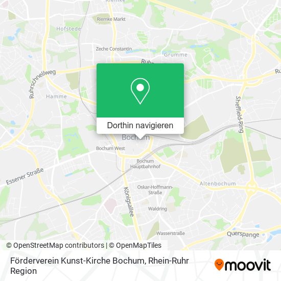 Förderverein Kunst-Kirche Bochum Karte