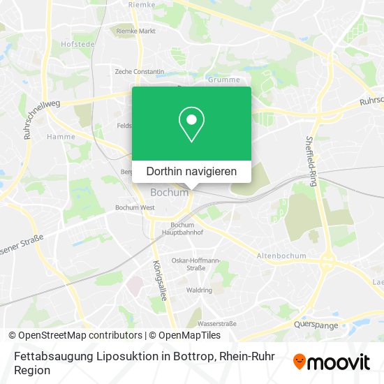 Fettabsaugung Liposuktion in Bottrop Karte