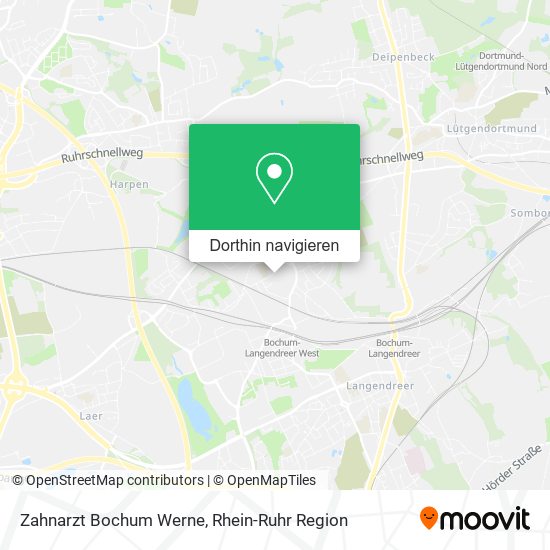 Zahnarzt Bochum Werne Karte