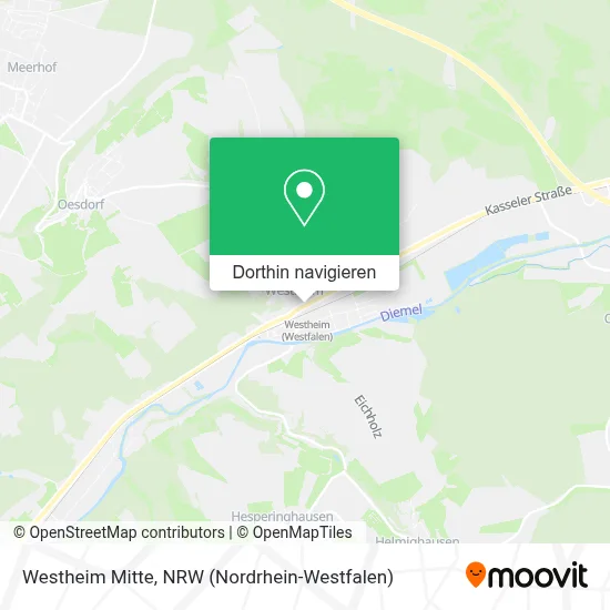 Westheim Mitte Karte