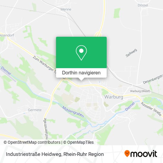 Industriestraße Heidweg Karte
